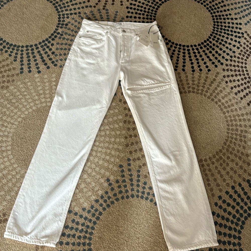 Agolde Women's Straight Leg Cream Pants